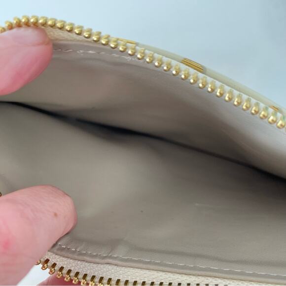 Kate Spade New York Flamingo Dot Gold Pencil Pouch - Picture 7 of 10